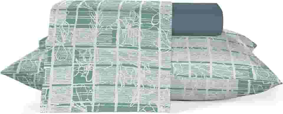 Jogo Roupa de Cama 100% Algodão Teka Crystal Casal