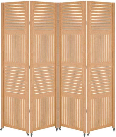 4 Biombo Com Rodinha Painel Repartido Divisoria de Ambiente Decoração Rodizio (Horizontal Vertical)