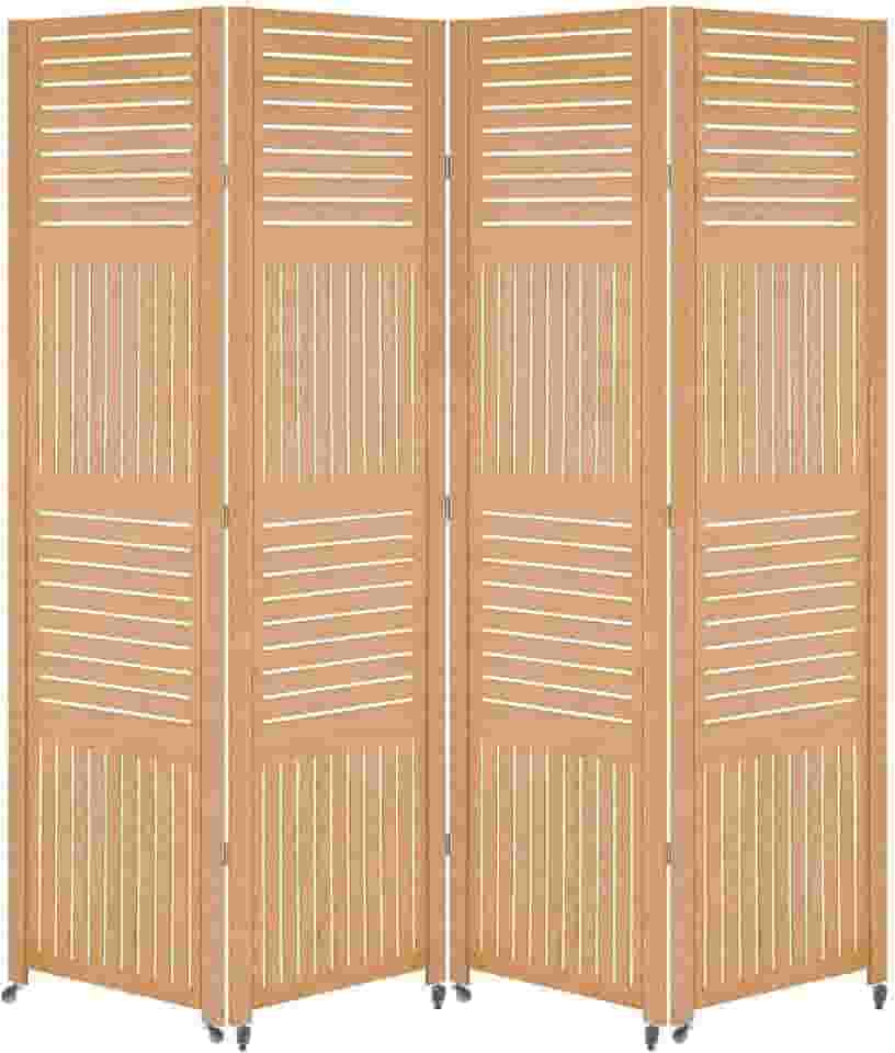 4 Biombo Com Rodinha Painel Repartido Divisoria de Ambiente Decoração Rodizio (Horizontal Vertical)