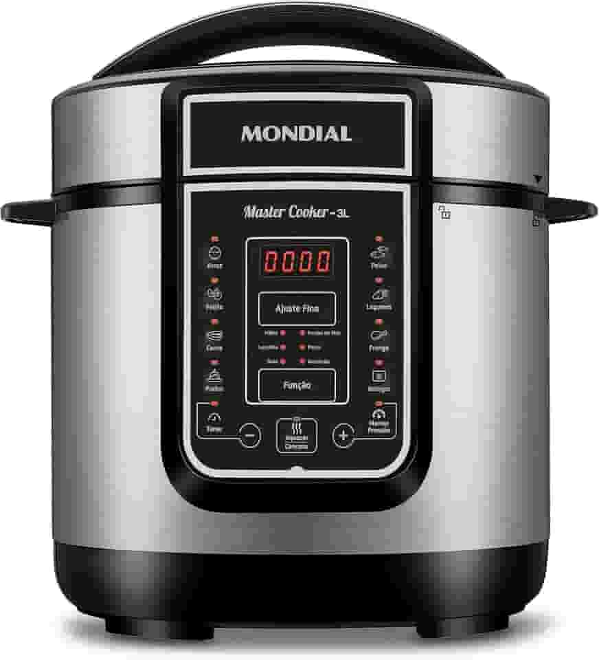 MONDIAL Panela de Pressão Elétrical, Master Cooker - 3L, 110V, Preto, 700W - PE-40