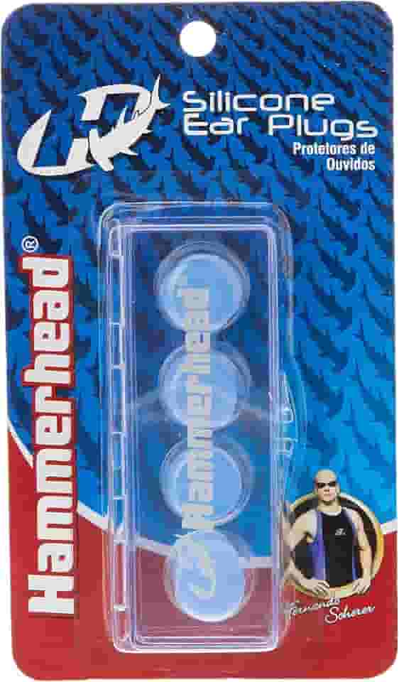 Protetor De Ouvido De Silicone - 4 Peças Hammerhead Unissex