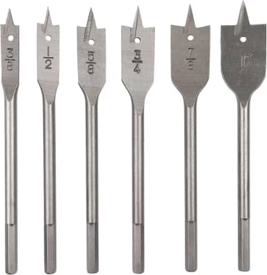 EDA Brocas Chatas Na Cartela Jogo Com 6 Peças Eda