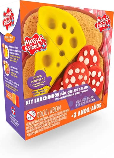 Super massa kit lanchinhos pão, queijo e salame, Estrela