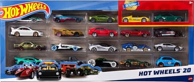 Hot Wheels Diecast Veículo de Brinquedo Pacote Surpresa 20 carros para crianças a partir de 3 anos