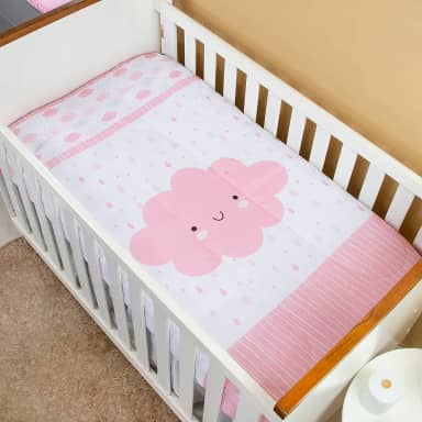 Edredom Infantil para Berço Nuvem Chuvinha Fofa 145 cm