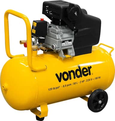 Vonder, Motocompressor De Ar, 8,0 Pcm, 50 Litros, 220 V~, Mcv 50.