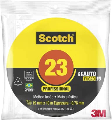 Scotch, 3M, Fita de Autofusão, 23, 19mm x 10m