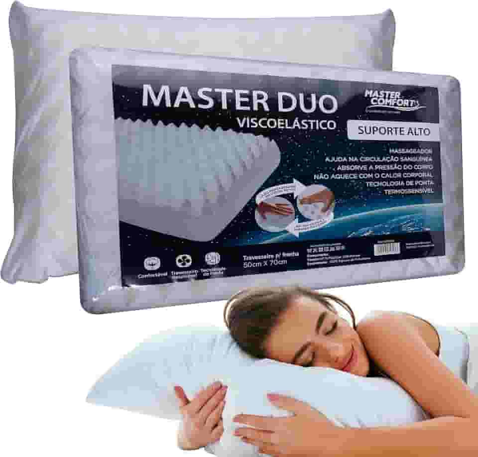 Travesseiro Nasa Master Duo Suport Alto Master Comfort