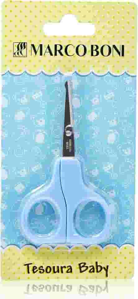 Marco Boni Tesoura Infantil Ponta Arredondada Cabo Plástico Aço Inox 1735B Cores Sortidas 1 Unidade