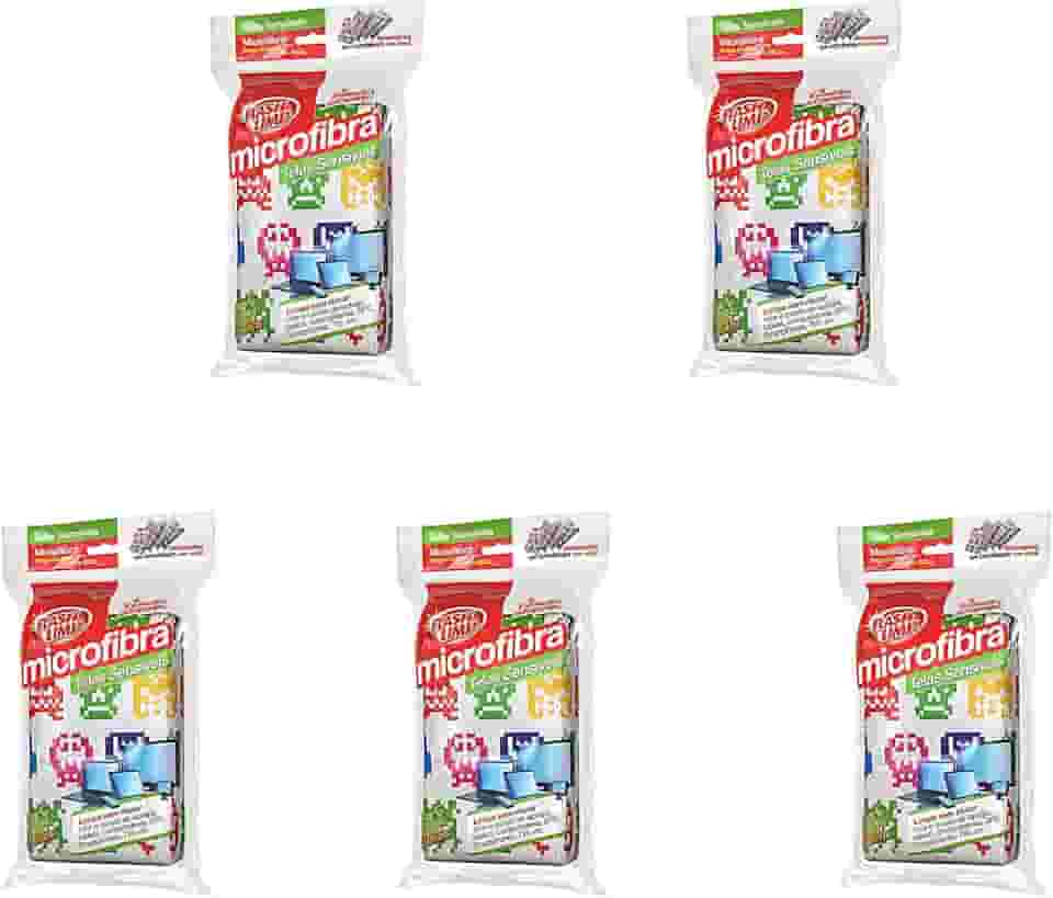 Flash Limp Kit Com 5 Esponjas Microfibra Para Limpar Telas Sensíveis ( Celulares Tvs Notebooks) Sem Riscar Eof-G-5