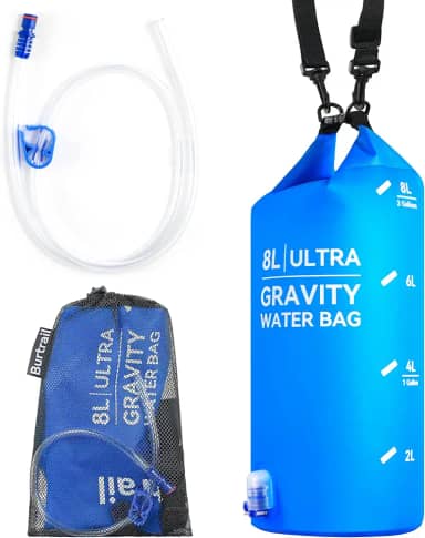 Bolsa de água ultra gravitacional, compatível com filtro de água e sistema de filtragem de água, bolsa de filtro de água por gravidade para acampamento, caminhada, mochila, design portátil