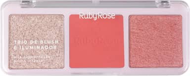 Trio Blush Iluminador HL110 B10 BH30 HBF5833 Ruby Rose