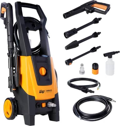 WAP Desobstruidora e Lavadora de Alta Pressão COMBATE TURBO ULTRA 2600, 360L/h, com Mangueira de Desobstrução, 1700W 127V