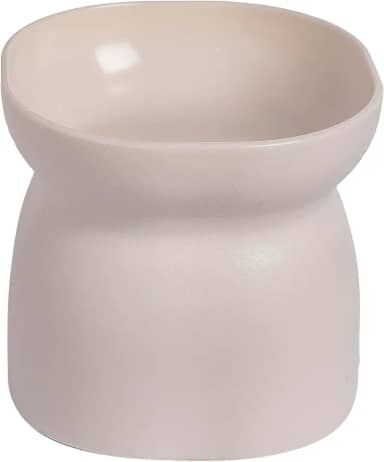 PET GAMES – Comedouro ou Bebedouro Funcional, Elevado, com Design Elegante e Qualidade Premium para Gatos – ErgonoCat Bege