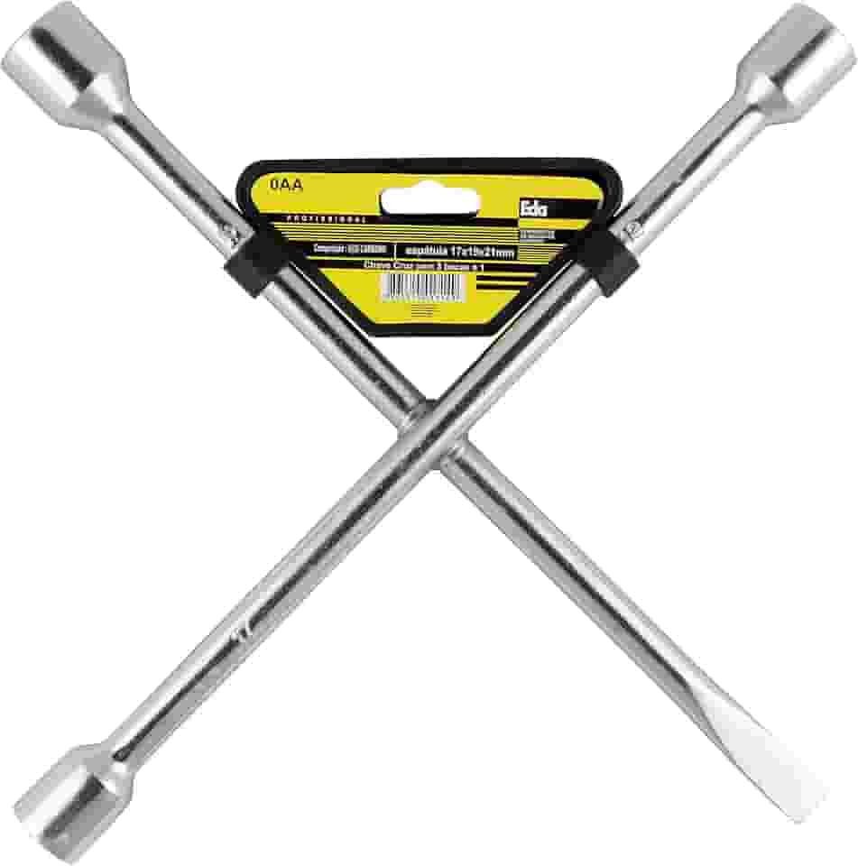 EDA Chave De Roda Cruz Espátula 17 19 E 21 Mm Eda