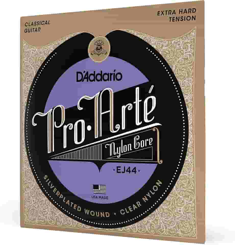 Encordoamento Para Violão Nailon Prata/Transparente D'Addario Pro-Arté Nylon Core EJ44