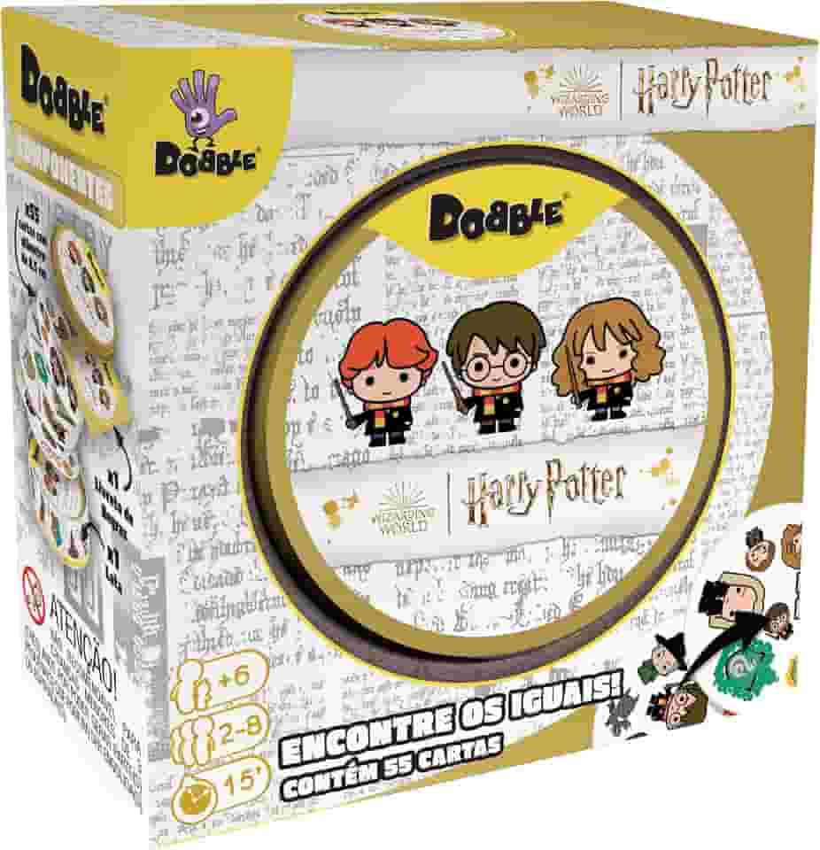 Asmodee, Dobble: Harry Potter, Jogo de Cartas para Amigos, 2 a 8 jogadores, Idade 6+ anos, Partidas de até 15 minutos