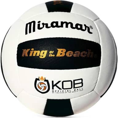 Bola de vôlei Mikasa Miramar® King of The Beach®, preto/branco