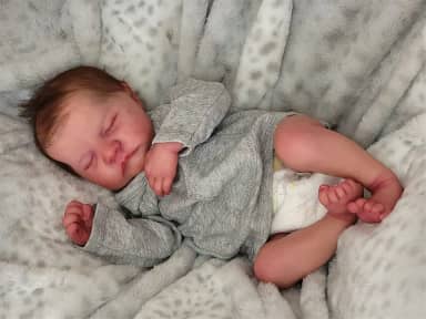 SHENGX 19 Polegadas 49 Cm Bebe Reborn Realista Recem Nascido,Boneca Bebe Reborn Silicone Realista - Menino Laváveis De Corpo Inteiro Com Aparência Realista Boneca Recém-Nascida Menino Renascidas,Silicone