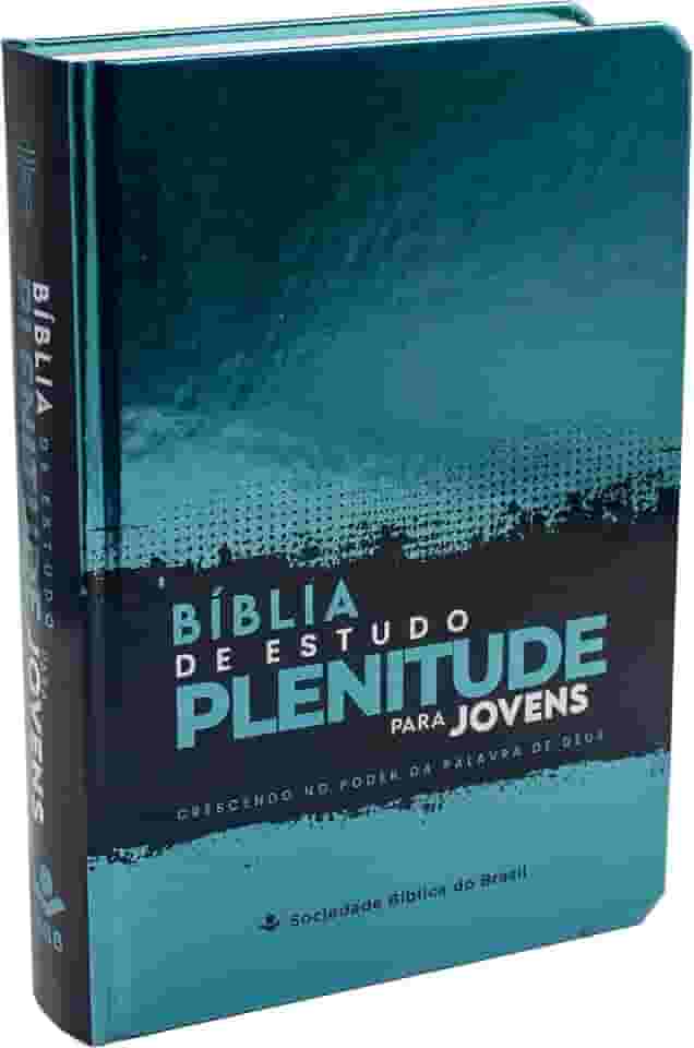 Bíblia de Estudo Plenitude para Jovens NTLH | SBB | Bíblia de Estudo Plenitude para Jovens - Capa dura ilustrada, verde brilho: Nova Tradução na Linguagem de Hoje (NTLH)