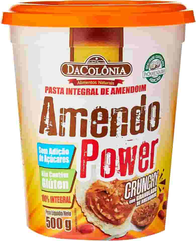 DaColônia Amendopower Crunchy - Pasta Amendoim, Granulado, 500G