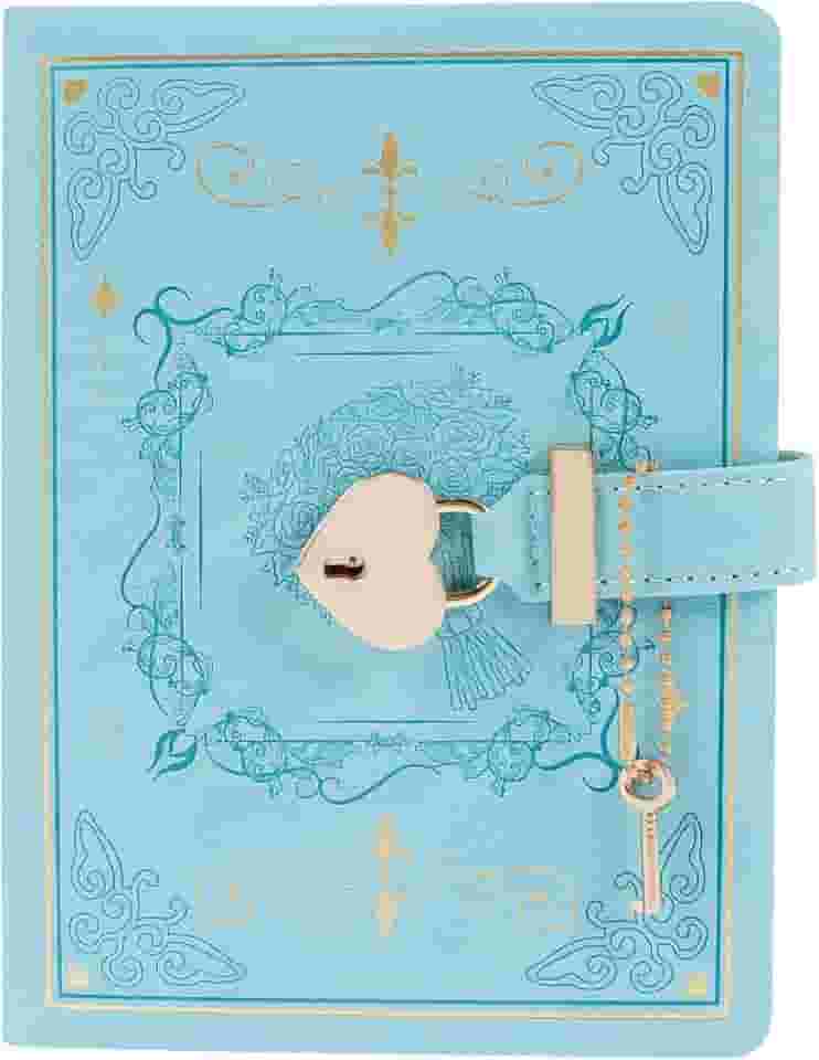 Diário com cadeado, diário vintage para mulheres e meninas, 288 páginas com bordas douradas, capa dura em forma de coração, diário de senha para mulheres e meninas adolescentes com caixa de