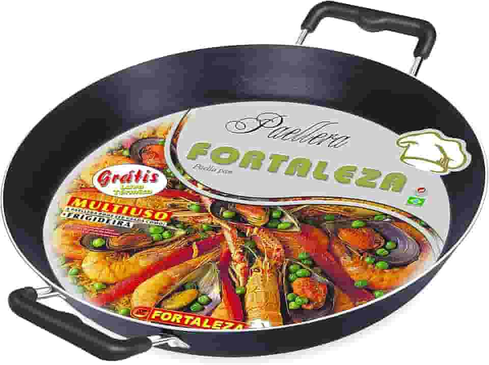 Paellera 40 Alumínio Fortaleza Preto