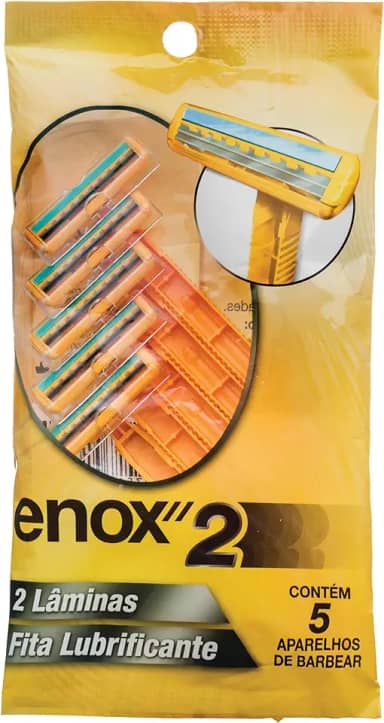 Enox Aparelho Descartável 2, pacote de 5, Amarelo