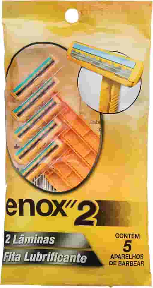 Enox Aparelho Descartável 2, pacote de 5, Amarelo