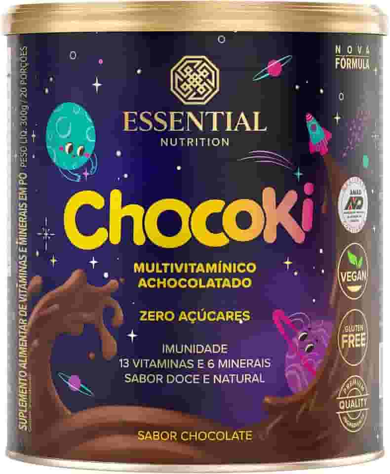 Chocoki sabor Chocolate lata 300g - Essential Nutrition
