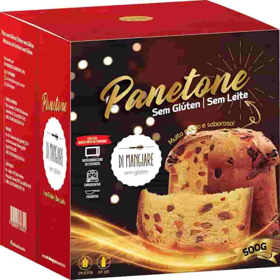 Panetone 500g Sem Glúten e Sem Leite