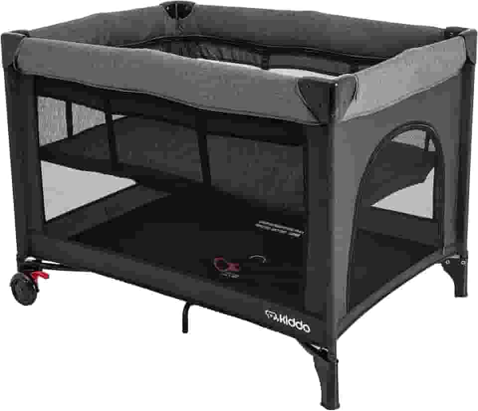 Kiddo Berço cercado fast Melange Grafite