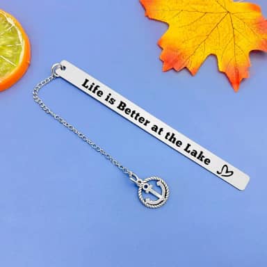 Presentes para amantes de barcos, âncora para amantes de livros, presente de velejador, presente de vida no lago, presente exclusivo para homens, mulheres, estudantes, sala de aula, prêmios escolares