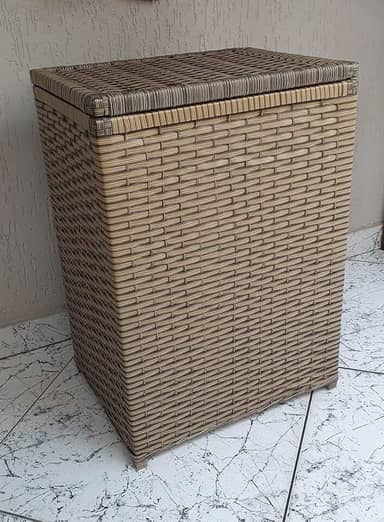 Cesto de Roupa Fibra Sintética 70 Litros 42x33x60 Cappuccino