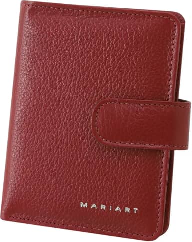 Carteira Feminina de Couro Bovino Legítimo p/Cartões, RG, CNH, Moedas e Cédulas Abertas Mariart 175N
