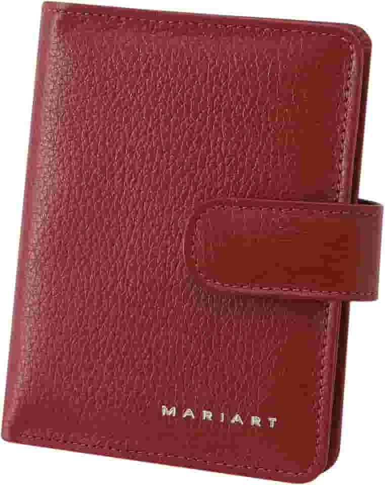 Carteira Feminina de Couro Bovino Legítimo p/Cartões, RG, CNH, Moedas e Cédulas Abertas Mariart 175N