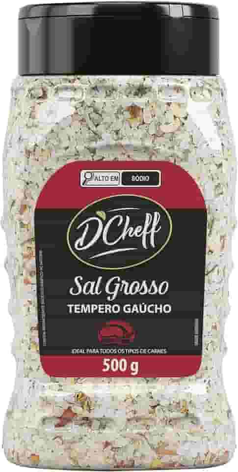 D´Cheff Sal Grosso Com Tempero Gaucho 500 Gramas