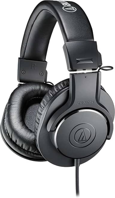 Fone de Ouvido Audio Technica ATH-M20x, Preto, Grande