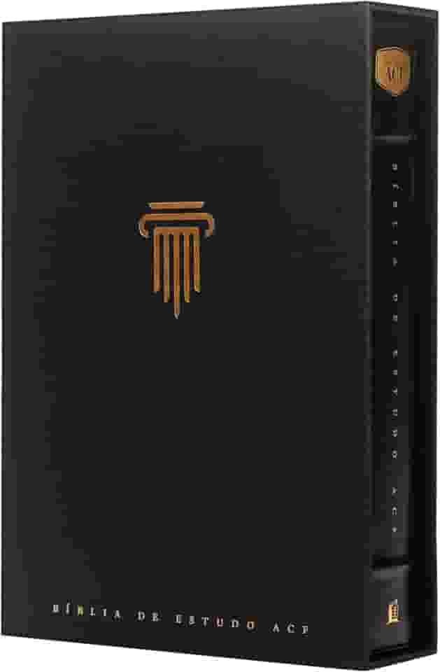 Bíblia de Estudo ACF, Couro-soft preto | Com comentários da King James Study Bible