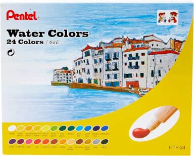 Pentel HTP-24B Aquarela HTP a Base de água, 24 Cores