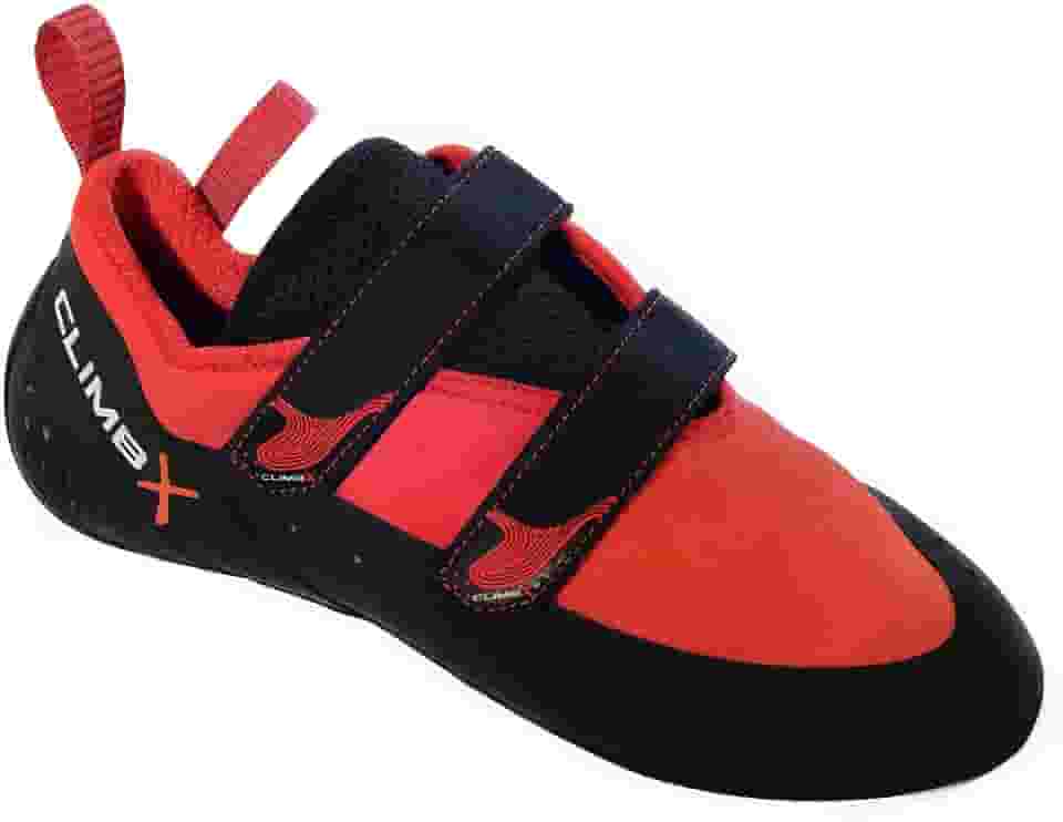 Tênis de escalada Climb X Rave Strap 2019, Vermelho, 6 Narrow