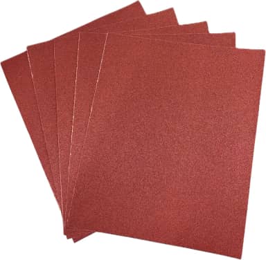 Folha de Lixa Grão 120 – Kit com 5 Unidades | Lixa 120 para Madeira, Massa, Metal e Uso Geral | Acabamento Uniforme e Ótima Durabilidade