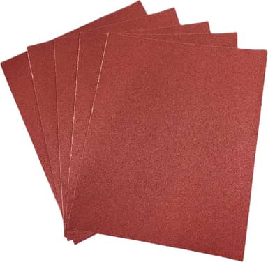 Folha de Lixa Grão 120 – Kit com 5 Unidades | Lixa 120 para Madeira, Massa, Metal e Uso Geral | Acabamento Uniforme e Ótima Durabilidade