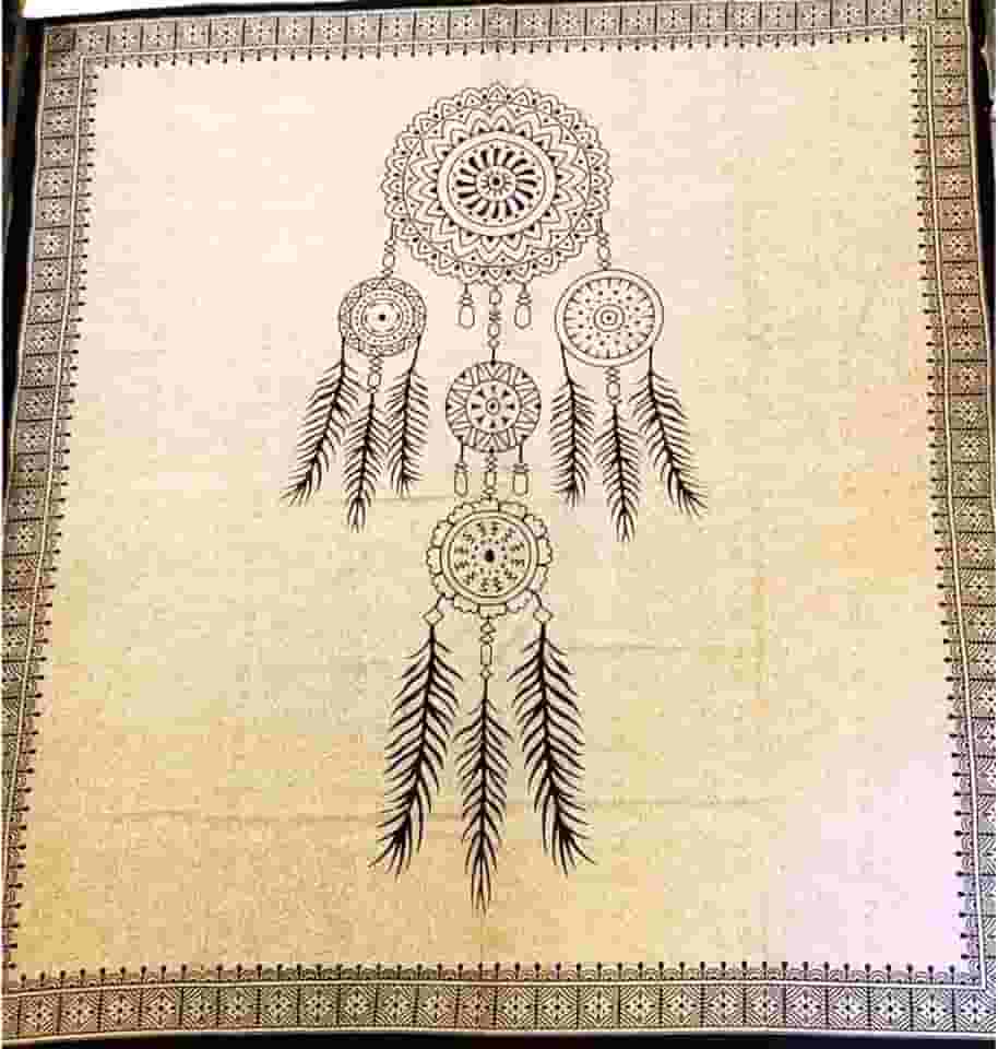 Cangão Canga Grande De Praia Colcha Painel Indiano Tamanho 2,10 X 2,30 (FIltro Sonhos II Areia)