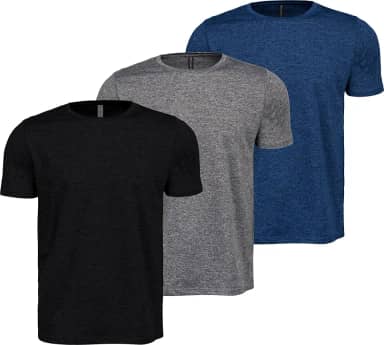 Kit 3 Camisetas Masculina Dry Fit Esportivo Anti-Odor Treino academia fitness do M ao G1