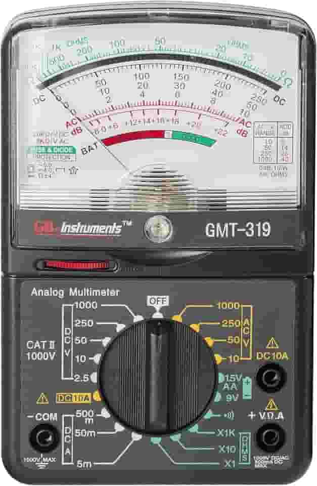 Multímetro Gardner Bender GMT-319, RJ-45 e RJ-11, 7 funções/19 faixas, 1000 V, preto