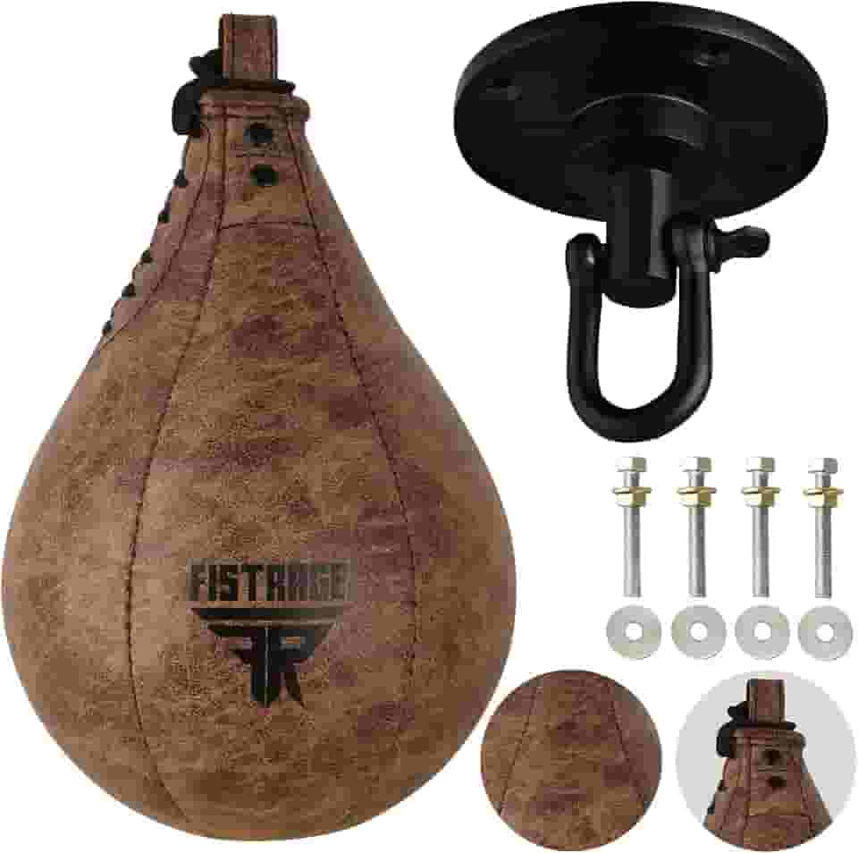 Bolsa de boxe Speed Ball de couro MMA Muay Thai Training Punching Dodge Striking Kit com suporte giratório para treino Speedball Kicking Platform Equipment
