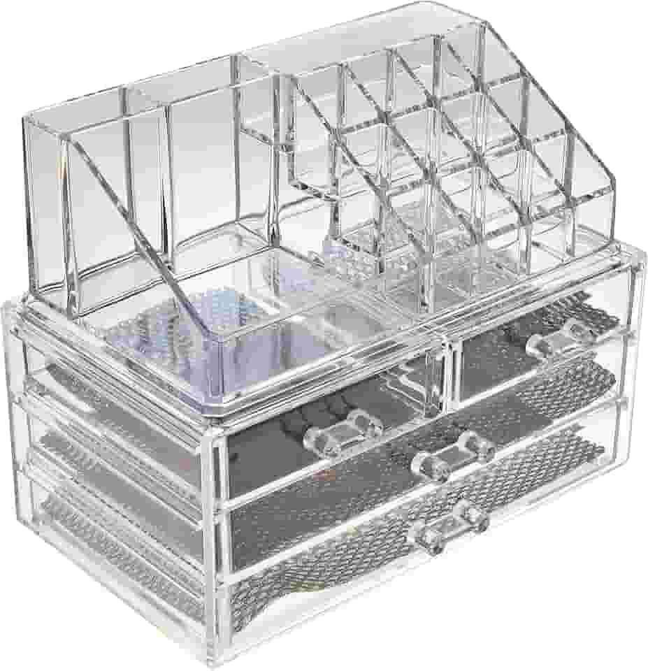 LM Organizador de Maquiagem com 4 Gavetas e 20 Divisórias