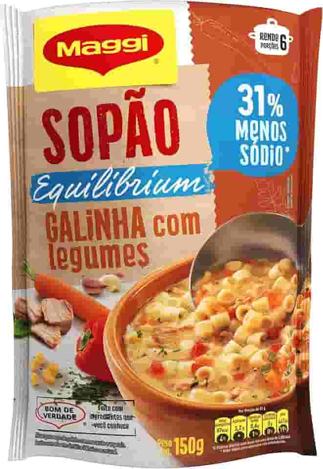 Maggi Equilibrium Sopão Galinha Com Legumes Sachê 150G